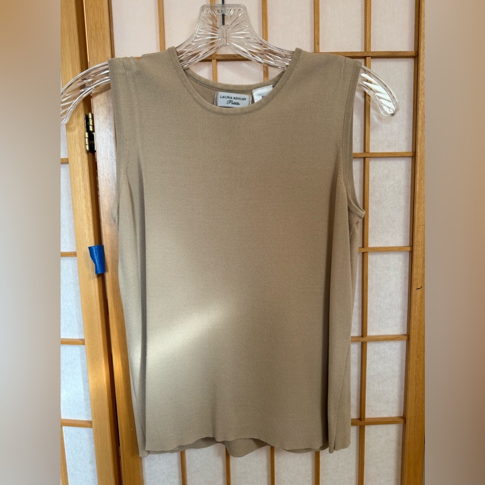 Laura Ashley Tank Knit Top, Size Small Petite